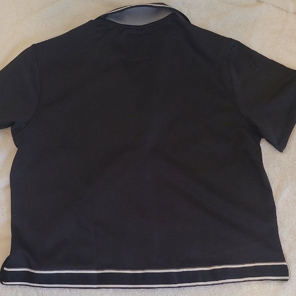 Denim & Flower Black Short Sleeve Shirt - Picture 8 of 8